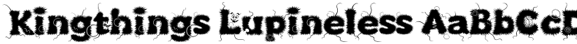 Kingthings Lupineless font