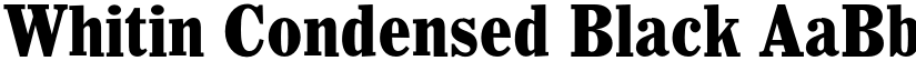 Whitin Condensed Black font