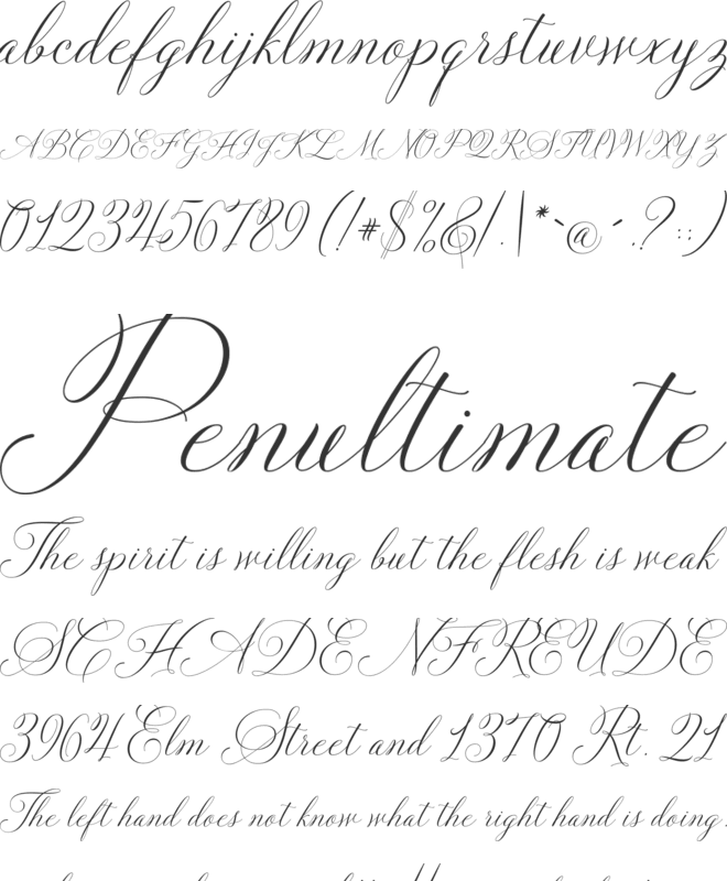 Solidaritha Script font preview