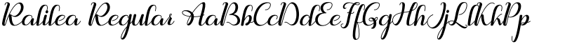 Ralilea Regular font