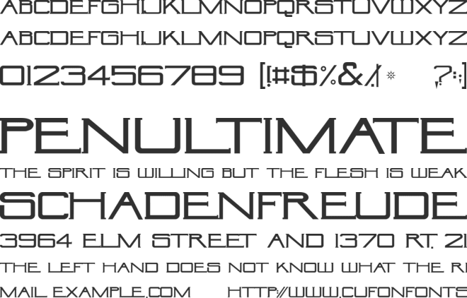 CultLove font preview