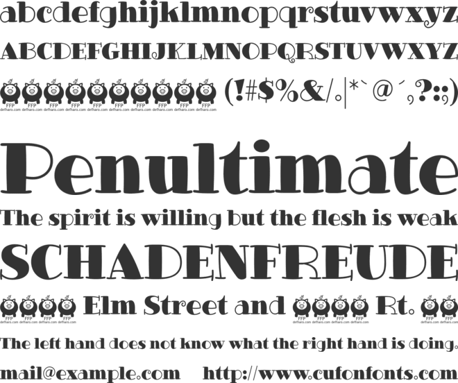 Glotona Black font preview