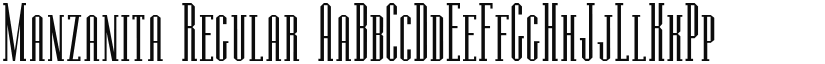 Manzanita font download