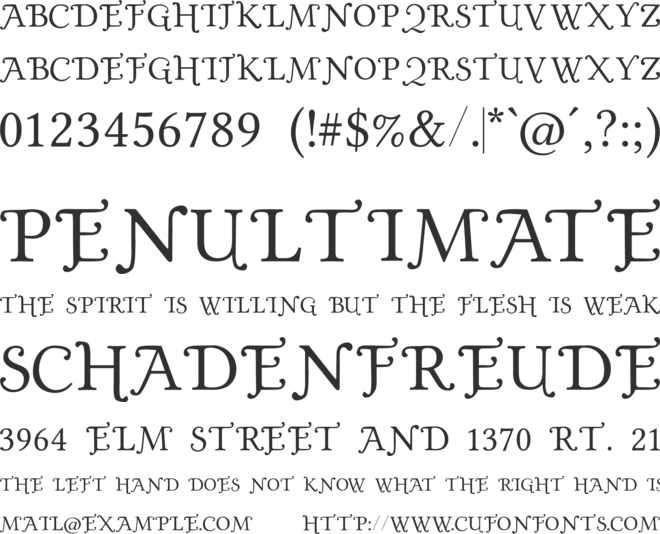 Gold Plated font preview