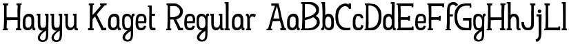 Hayyu Kaget Regular font