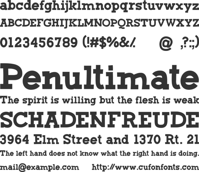 CF Green Monster font preview