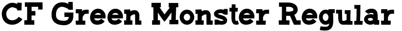 CF Green Monster Regular font