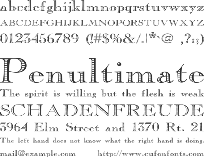 Essential Times font preview