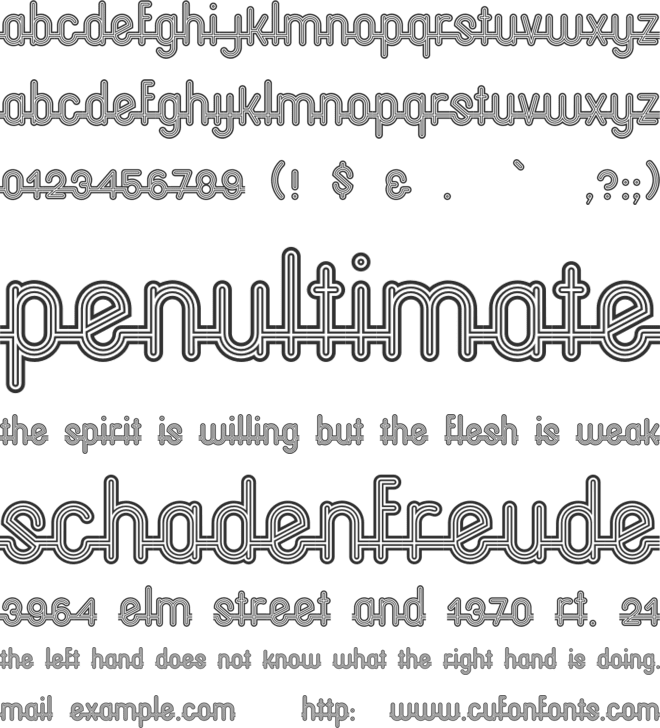 Oxford CP font preview