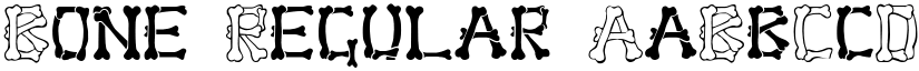 Bone Regular font
