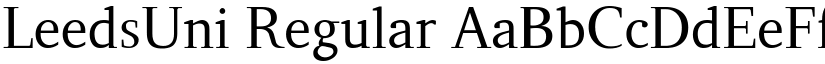 LeedsUni Regular font