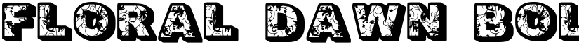 Floral Dawn Bold font
