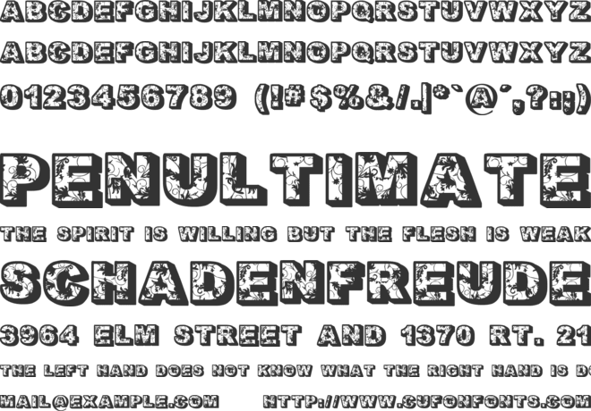 Floral Dawn font preview