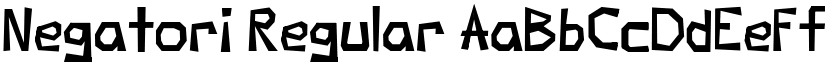 Negatori Regular font