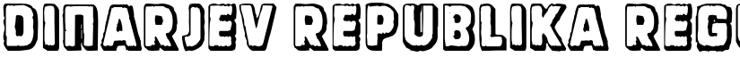 Dinarjev Republika Regular font