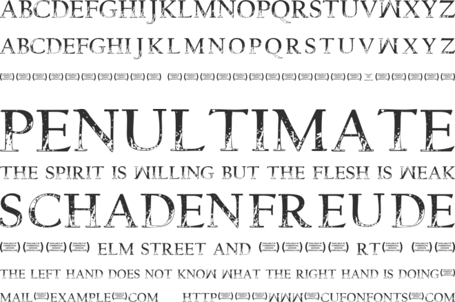 One more Day font preview