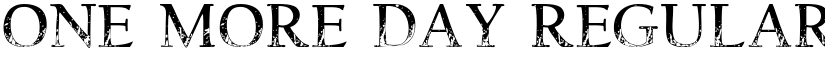 One more Day Regular font