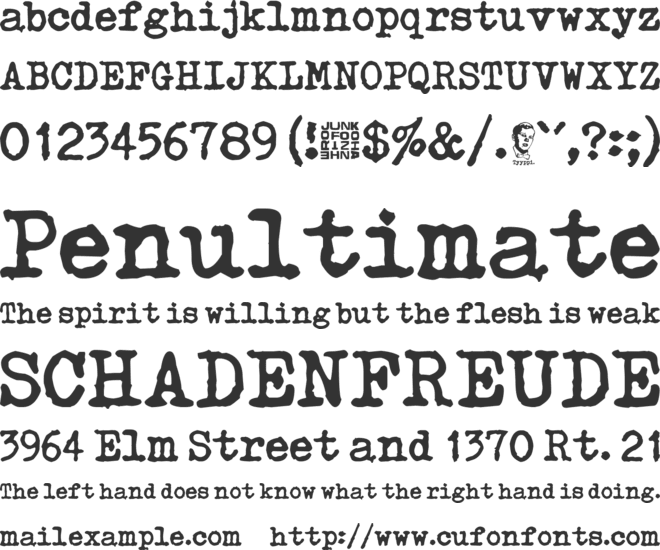 Typetys font preview