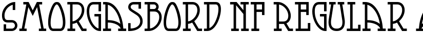 Smorgasbord NF Regular font