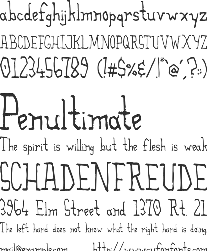 The Alchemist font preview