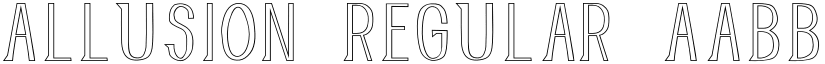 Allusion Regular font