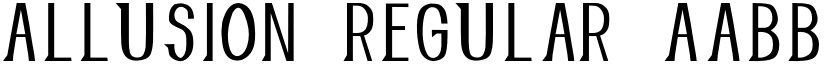 Allusion Regular font