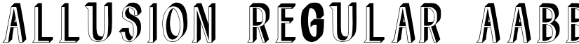 Allusion Regular font
