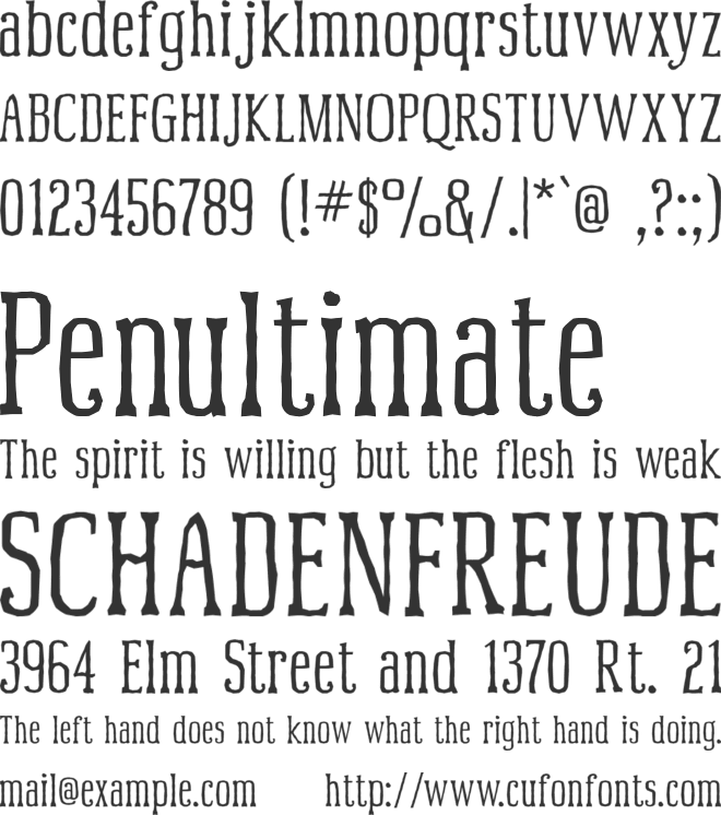 McFood Poisoning 1 font preview