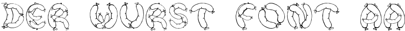 Der Wurst Font font download