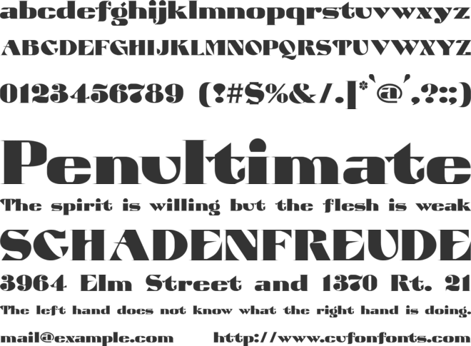 ATUYASDODI font preview