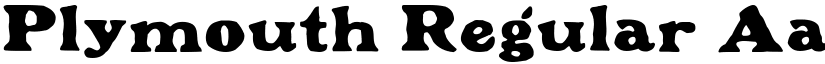 Plymouth Regular font
