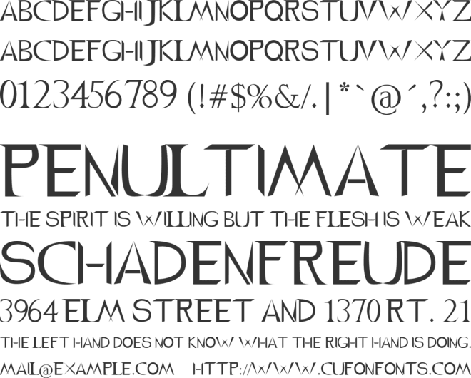 LJ Promise Darck font preview