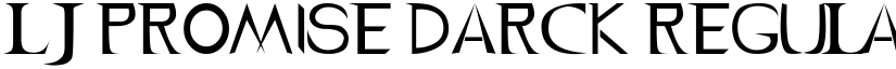 LJ Promise Darck Regular font