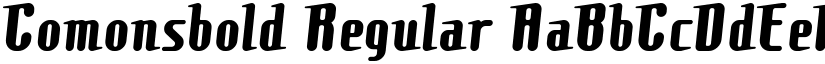 Comonsbold Regular font