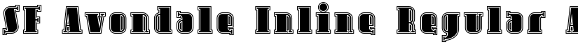 SF Avondale Inline Regular font