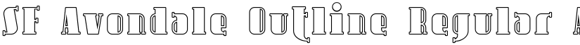 SF Avondale Outline Regular font