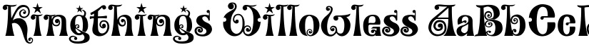 Kingthings Willowless font
