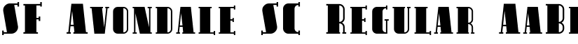SF Avondale SC Regular font
