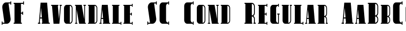 SF Avondale SC Cond Regular font