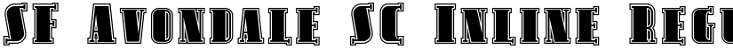 SF Avondale SC Inline Regular font