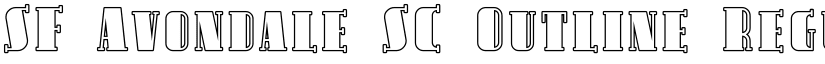 SF Avondale SC Outline Regular font
