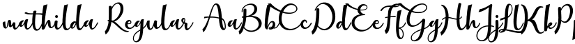 mathilda font download