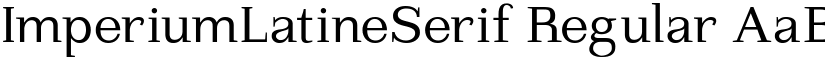 ImperiumLatineSerif Regular font