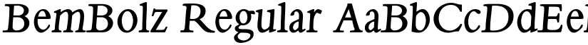 BemBolz Regular font
