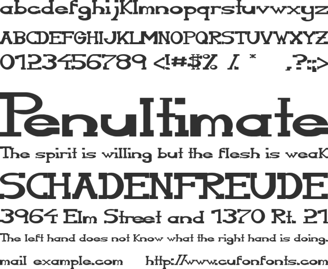 Serifonwide font preview
