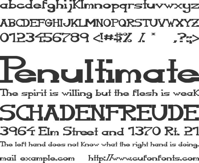 Serifonwide font preview