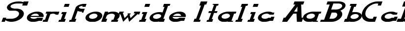 Serifonwide Italic font