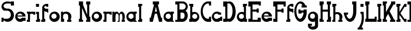 Serifon Normal font