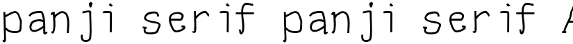 panji serif panji serif font