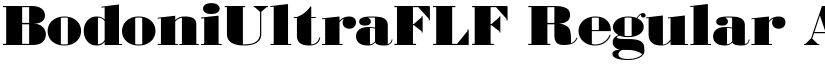 BodoniUltraFLF Regular font